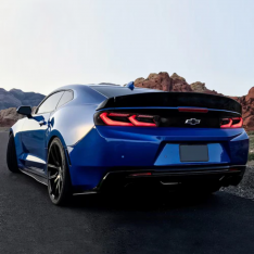 Auto Addict 2016-2018 Chevrolet Camaro Velox LED Tail Lights Gloss Black/Red Lens